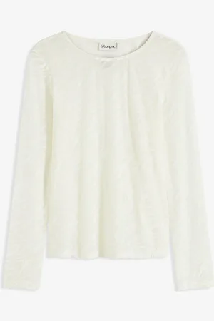 bonprix Langarmshirt mit leichter Transparenz