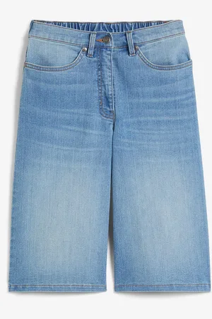 bonprix Jeans Bermuda High Waist, Stretch