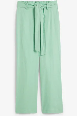 bonprix Culotte aus luftigem Leinen-Mix