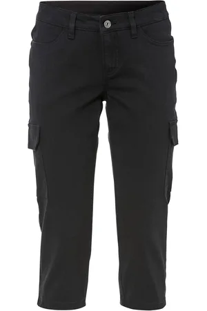 bonprix Capri-Hose aus elastischem Baumwoll-Mix
