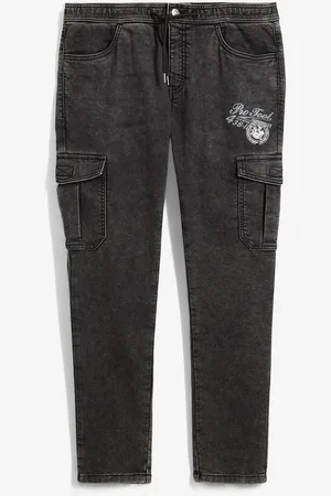 bonprix Regular Fit Schlupf-Cargo-Jeans, Tapered