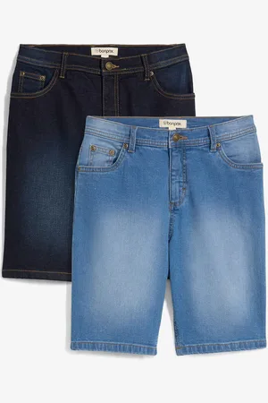 bonprix Stretch-Jeans-Bermuda, Regular Fit (2er Pack)