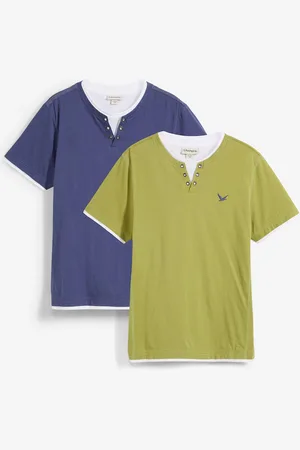 bonprix 2 in 1 Shirt, Kurzarm (2er Pack)