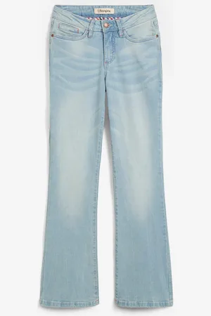 bonprix Bootcut Jeans Mid Waist, Stretch
