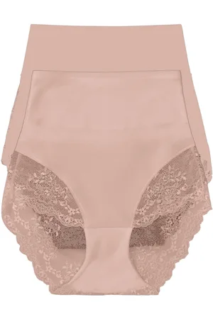 bonprix Lasercut Shape Panty mit ​mittlerer Formkraft (2er Pack)