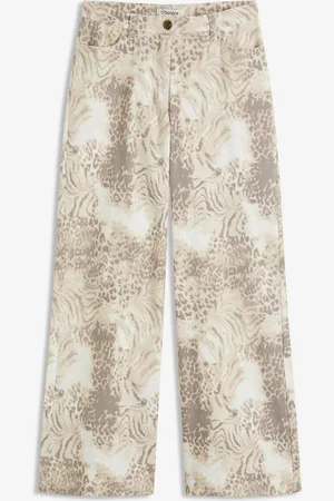 bonprix Wide Leg Hose aus Twill