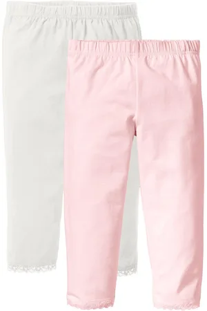 bonprix 7/8 Leggings mit Spitzensaum (2er Pack)