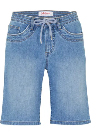 bonprix Jeans Bermuda Slim Fit Mid Waist