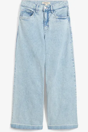 bonprix Wide Leg Jeans High Waist, cropped