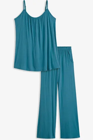 bonprix Pyjama mit Spaghettiträgern und Viskose