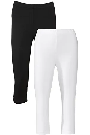 bonprix Schmal geschnittene Capri-Leggings (2er Pack)