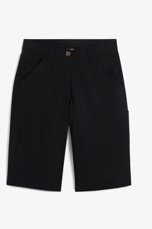 bonprix Knielange Baumwoll-Bermuda mit Utility-Details