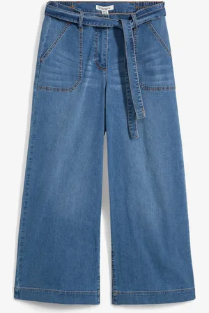 bonprix Wide-Leg-Jeans High Waist, Bequembund cropped