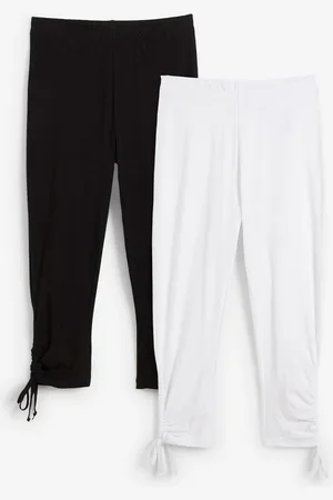 bonprix Capri-Leggings mit Raffung (2er Pack)
