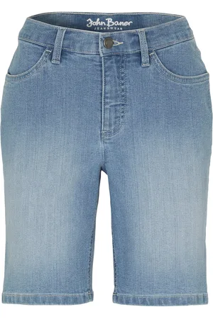 bonprix Straight Jeans Bermuda Mid Waist