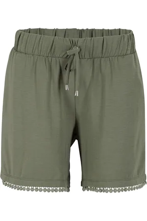 bonprix Jerseyshorts mit Bequembund und Spitze aus Viskose-Mix