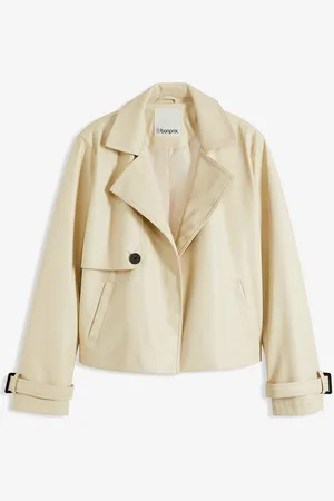 bonprix Kurze Trench-Jacke aus Lederimitat