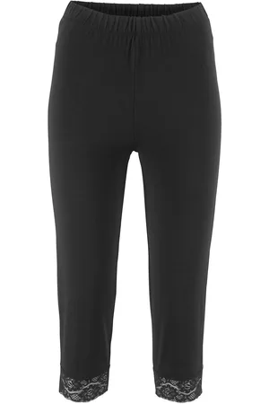 bonprix Capri-Leggings mit Spitzendetail