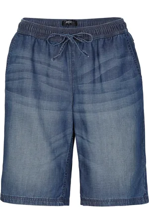 bonprix Leichte Denim-Hose mit Leinen