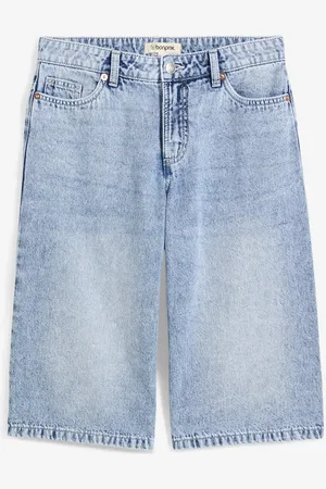 bonprix Jeans-Bermuda Mid Waist, Low Stretch