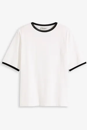 bonprix Shirt mit Spitzenborte