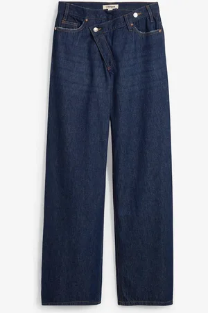 bonprix Wide-Leg-Jeans Mid Waist, Low Stretch