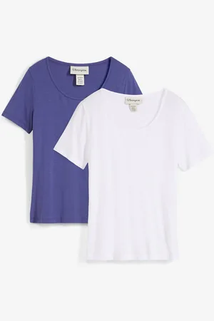 bonprix T-Shirt aus softer Viskose (2er Pack)