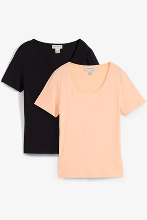 bonprix T-Shirt aus softer Viskose (2er Pack)