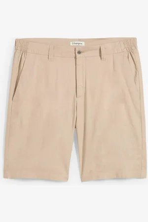 bonprix Regular Fit Chino-Bermuda mit Leinen