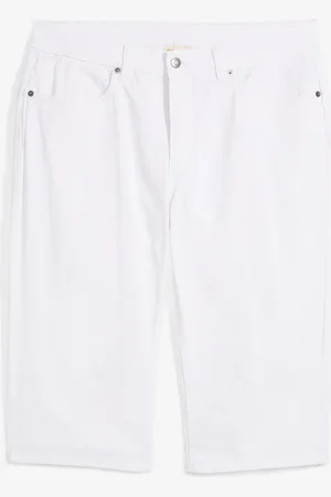 bonprix Leichte Stretch-Jeans-Long-Bermuda, Regular Fit