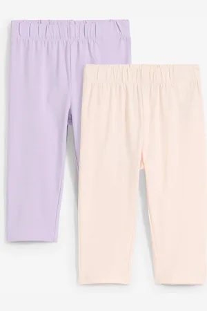 bonprix Capri-Leggings aus elastischem Bio-Baumwoll-Mix (2er Pack)