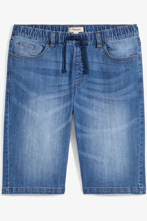 bonprix Leichte Long-Sweatjeans-Bermuda, Regular Fit