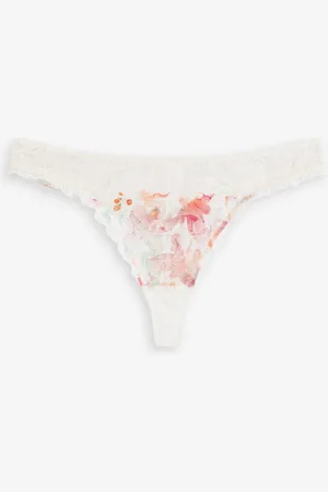 bonprix String mit bedruckter Stickerei