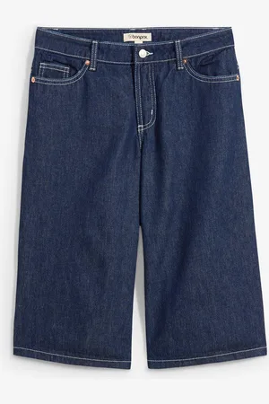 bonprix Jeans-Bermuda Mid Waist, Low Stretch