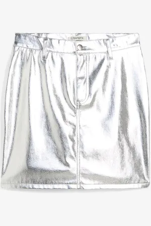 bonprix Minirock im Metallic-Look
