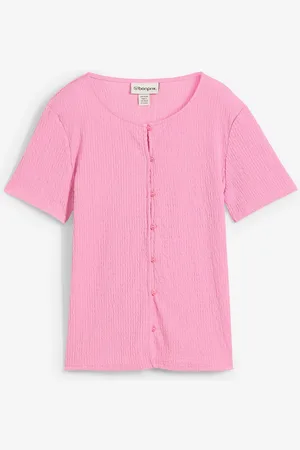 bonprix Shirt mit Struktur und Knopfleiste