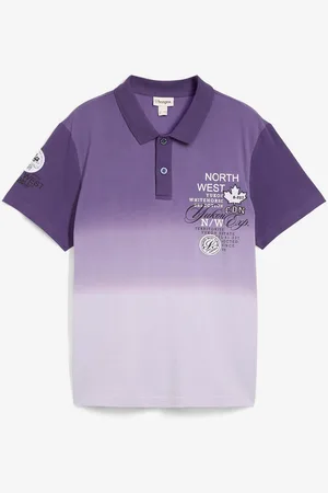 bonprix Poloshirt, Kurzarm mit Farbverlauf aus reiner Baumwolle