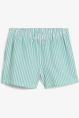 bonprix Gestreifte Schlupf-Shorts aus reiner Baumwolle
