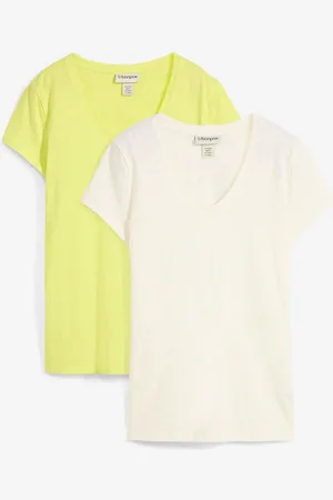 bonprix T-Shirt aus reiner Bio-Baumwolle (2er Pack)