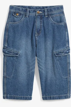 bonprix Jeans-Bermuda aus reiner Baumwolle, Loose Fit