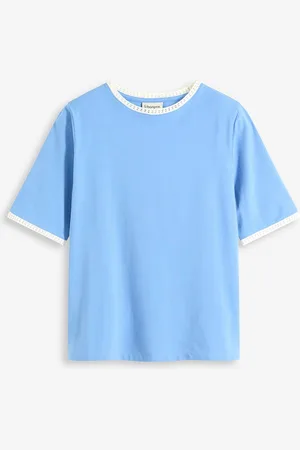 bonprix Shirt mit Spitzenborte