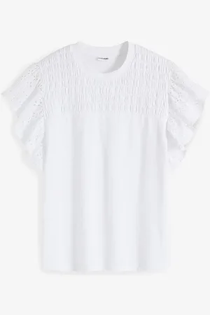 bonprix Shirt mit Lochstickerei