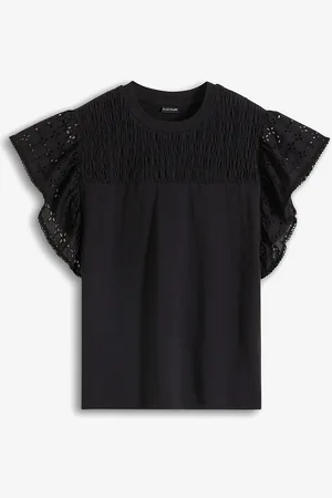 bonprix Shirt mit Lochstickerei