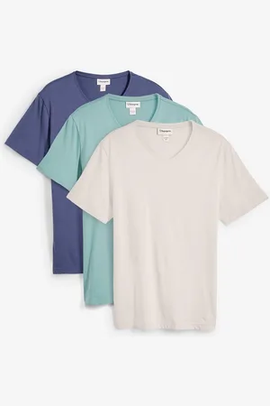 bonprix T-Shirt mit V-Ausschnitt (3er Pack)