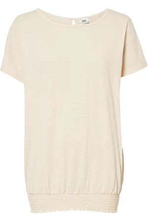 bonprix Flammgarn-Shirt aus Bio-Baumwolle mit Smockbund