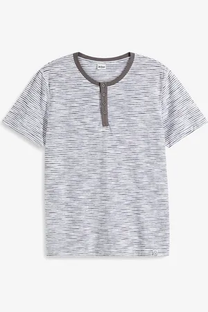 bonprix Henleyshirt, aus reiner Baumwolle, Kurzarm