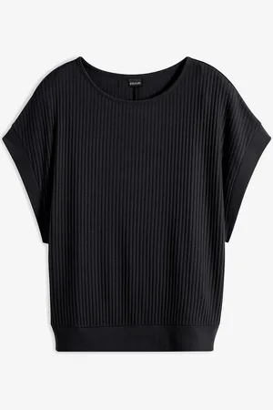 bonprix Rippshirt mit Fledermausärmeln