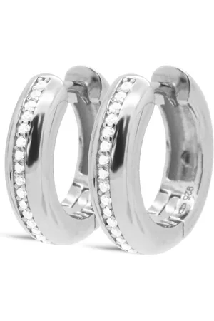 Karma Hinged Hoops 925 Sterling Silver Earhoops H447S