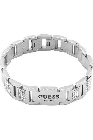 Guess Frontiers Silberfarbene Armband JUMB01341JWSTT-U