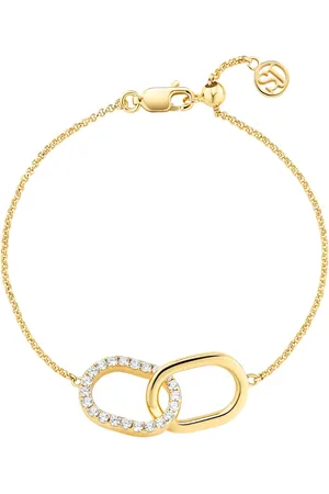 Sif Jakobs Capizzi 925 Sterling Silver Bracelet with 18 Karat Plating SJ-B42236-CZ-YG